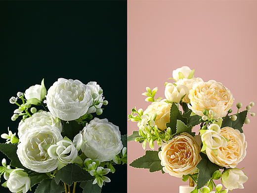 玫瑰花x凨影视觉x鲜花X假花X手工