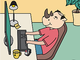 华为商城微信公众号/微博话题-性格测试插画设计