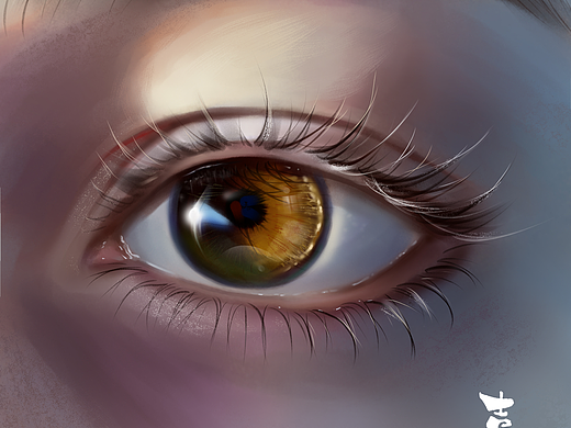 厚涂ps眼睛