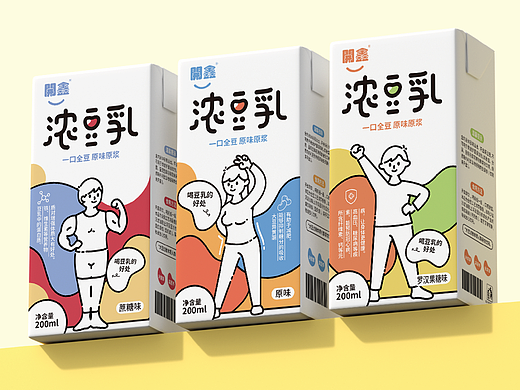 開鑫浓豆乳包装设计