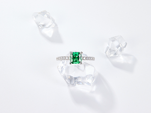 首饰珠宝拍摄 电商白色简约场景饰品拍摄