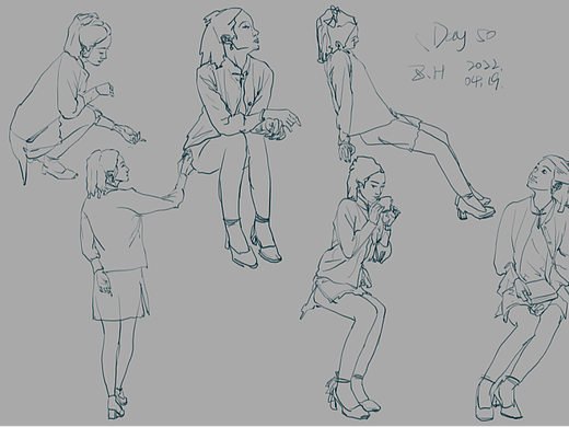 #速寫60天挑戰(zhàn)賽# day50 @速寫班長（個(gè)人主頁-ZNTkzMzA3ODQ=） - 繪畫 - 站酷設(shè)計(jì)師Heng3D原創(chuàng)素材 - 站酷ZCOOL