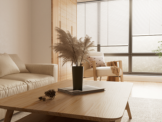 诧寂原木风家装视觉表现