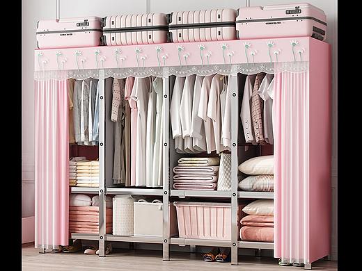 不锈钢纱窗布衣柜电商用效果图