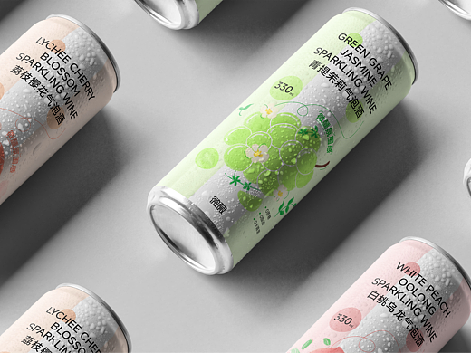 WEIWEI微薇 I 花与果 气泡酒品牌包装设计【逐浪派对】