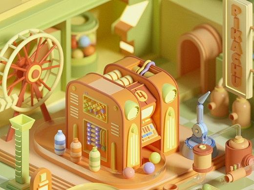 机械场景c4d