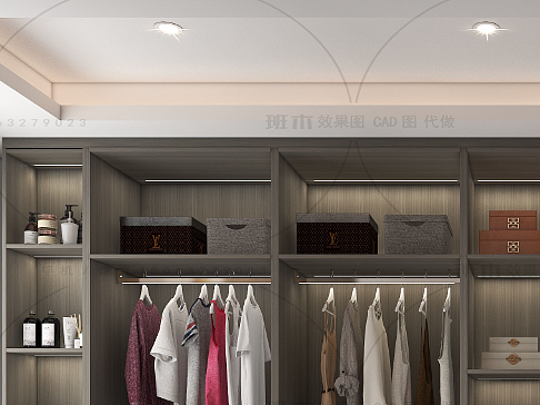衣帽间效果图展示