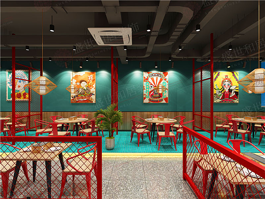 安徽盛世和居装饰 | 合肥350平米烧烤店装修设计效果图