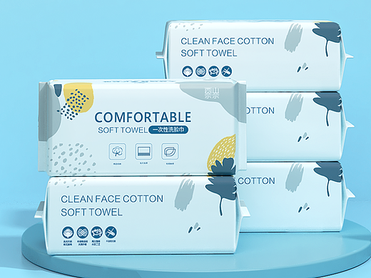 抽拉式洗脸巾包装设计
