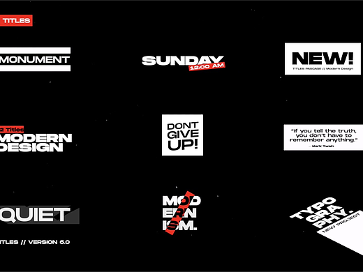 fcpx插件-Modern Titles现代文字标题字幕条动画