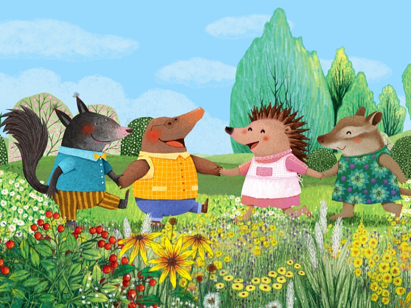 画儿晴天彩铅绘画唯美作品