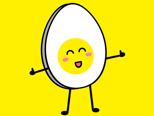 可愛(ài)水煮蛋豎起大拇指（個(gè)人主頁(yè)-ZNjIwMDgyNzI=） - 兒童插畫(huà) - 站酷設(shè)計(jì)師Mila插畫(huà)原創(chuàng)素材 - 站酷ZCOOL