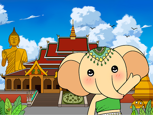 西双版纳世界旅游名城ip设计——【丽纳】