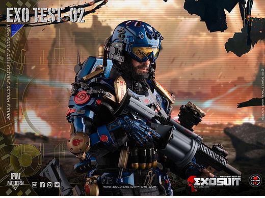 1/6比例未來系列-單兵外骨骼裝甲服”原型機-02”
