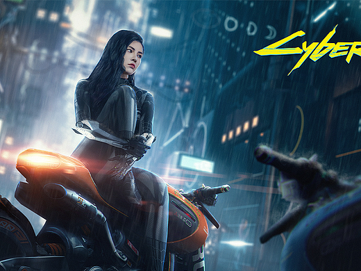 【COS后期合成】 赛博朋克黑蜘蛛 | 人物海报