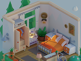 多维度渲染温馨小屋二次创作练习