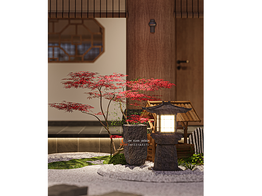 合肥 锦轩设计表现 | 商业氛围组 | 庭院夜景