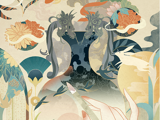 似水长歌（个人主页-ZNjMwOTYwMjg=） - 商业插画 - 站酷设计师掏子taozi原创素材 - 站酷ZCOOL