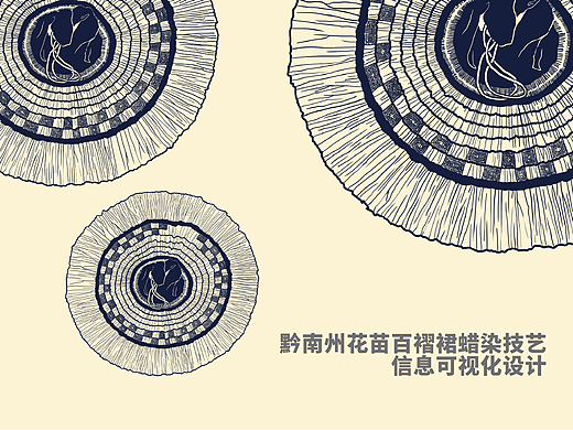 《黔南州花苗百褶裙蜡染技艺》信息可视化设计