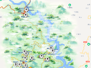 白莺山手绘地图