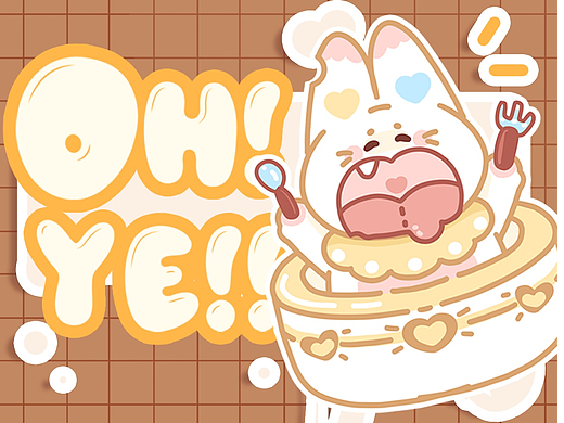 原创IP设计｜吃瓜啦欧耶兔