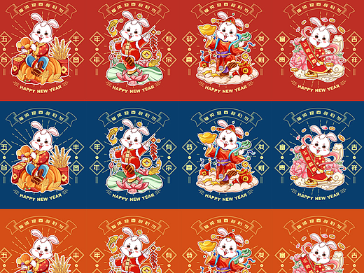 兔年吉祥！2023兔年插画设计