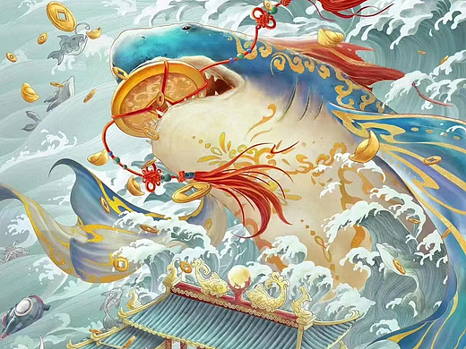 中美合拍暑期巨制，电影《巨齿鲨2：深渊》曝国风海报
