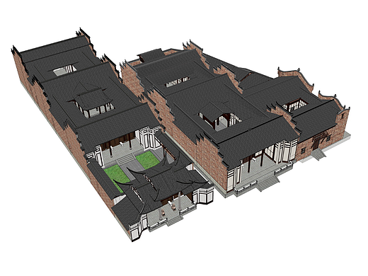 祠堂宗祠SU模型