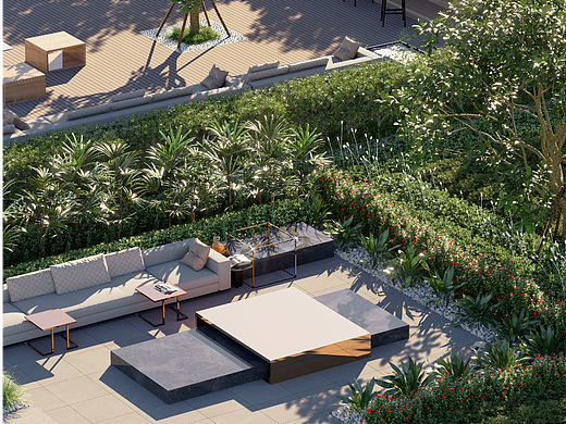 D5渲染器-售楼中心展示区景观