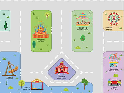 插畫(huà)設(shè)計(jì)/karbo編程機(jī)器人地圖（個(gè)人主頁(yè)-ZNjEyNTI0MTI=） - 商業(yè)插畫(huà) - 站酷設(shè)計(jì)師ReneeOPH原創(chuàng)素材 - 站酷ZCOOL