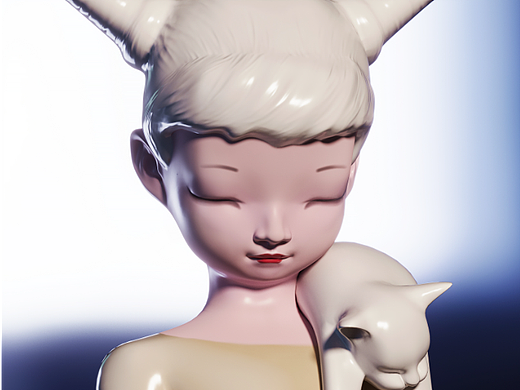 小女孩装饰摆件（个人主页-ZNjY2Nzc0NjQ=） - 其他工业/产品 - 站酷设计师老虎子原创素材 - 站酷ZCOOL