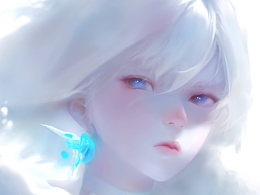 蓝白少女