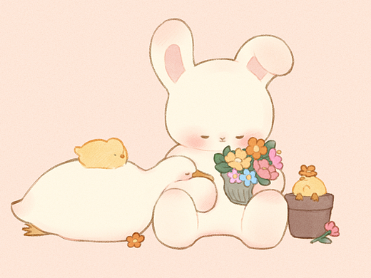 兔子和小鸭子