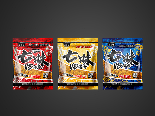 饵料包装垂钓用品包装袋设计鱼饵包装设计电商产品