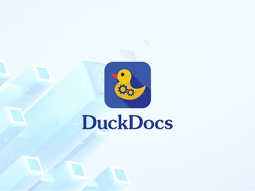 原创logo设计 - Duck Docs SAAS手机app 案例分享