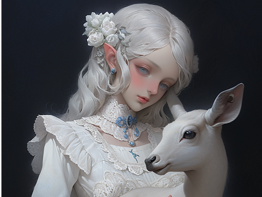 AI造梦 | 白鹿少女