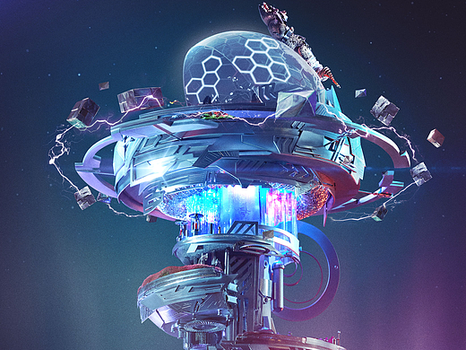 元宇宙科幻造景艺术创作# INLIGHT#