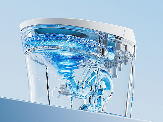 智能花洒丨智能马桶 渲染