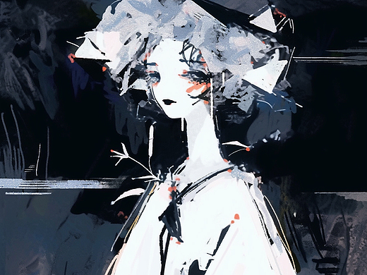 冬夜里 | 人物原创插画