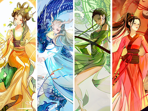 【十二生肖系列】之 兔/龙/蛇/马