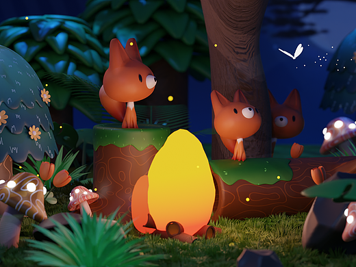 blender学习ing之小狐狸（个人主页-ZNjc2Nzk2NjA=） - 其他三维 - 站酷设计师慕余原创素材 - 站酷ZCOOL