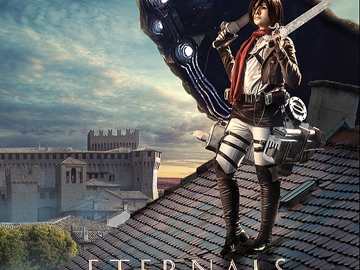 进击巨人和天神组的溶图练习