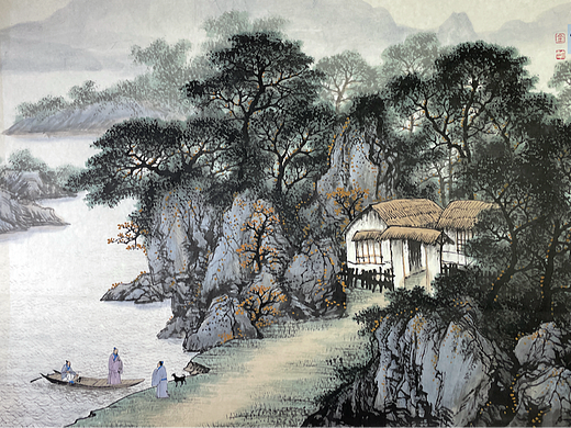 山水巨匠金大雪是汲古润新、风神独具的一位画家