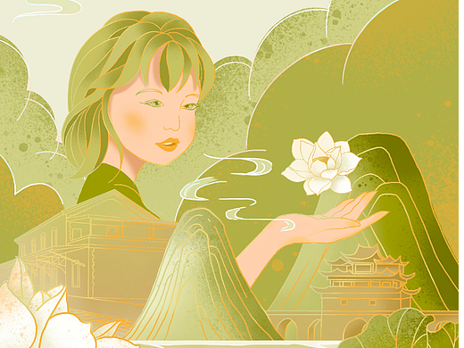 青莲（清廉）之风【公司廉洁文化月投稿作品，不商用】