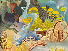 锦铜满晋-山西博物院青铜器插画设计