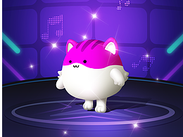 meow hop Q版 CYBERPUNK 音乐游戏UI设计