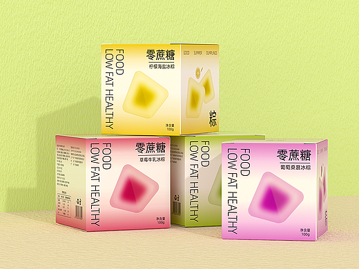 零蔗糖 | 果味冰粽包装设计