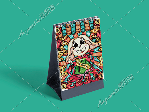 春節(jié)國潮五行兔子之火兔子（個(gè)人主頁-ZNjI1NTkzOTY=） - 新銳潮流插畫 - 站酷設(shè)計(jì)師小雨星點(diǎn)點(diǎn)原創(chuàng)素材 - 站酷ZCOOL