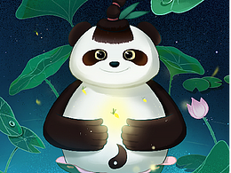 瞧瞧熊猫节气海报