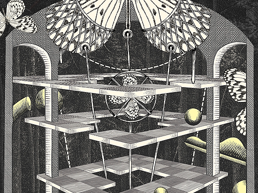 ”三角形月亮学说“系列插画